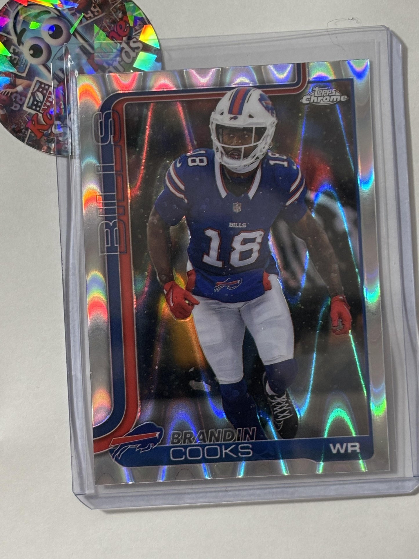 2025 Topps Chrome #217 Brandin Cooks Ray Wave Refractor Buffalo Bills