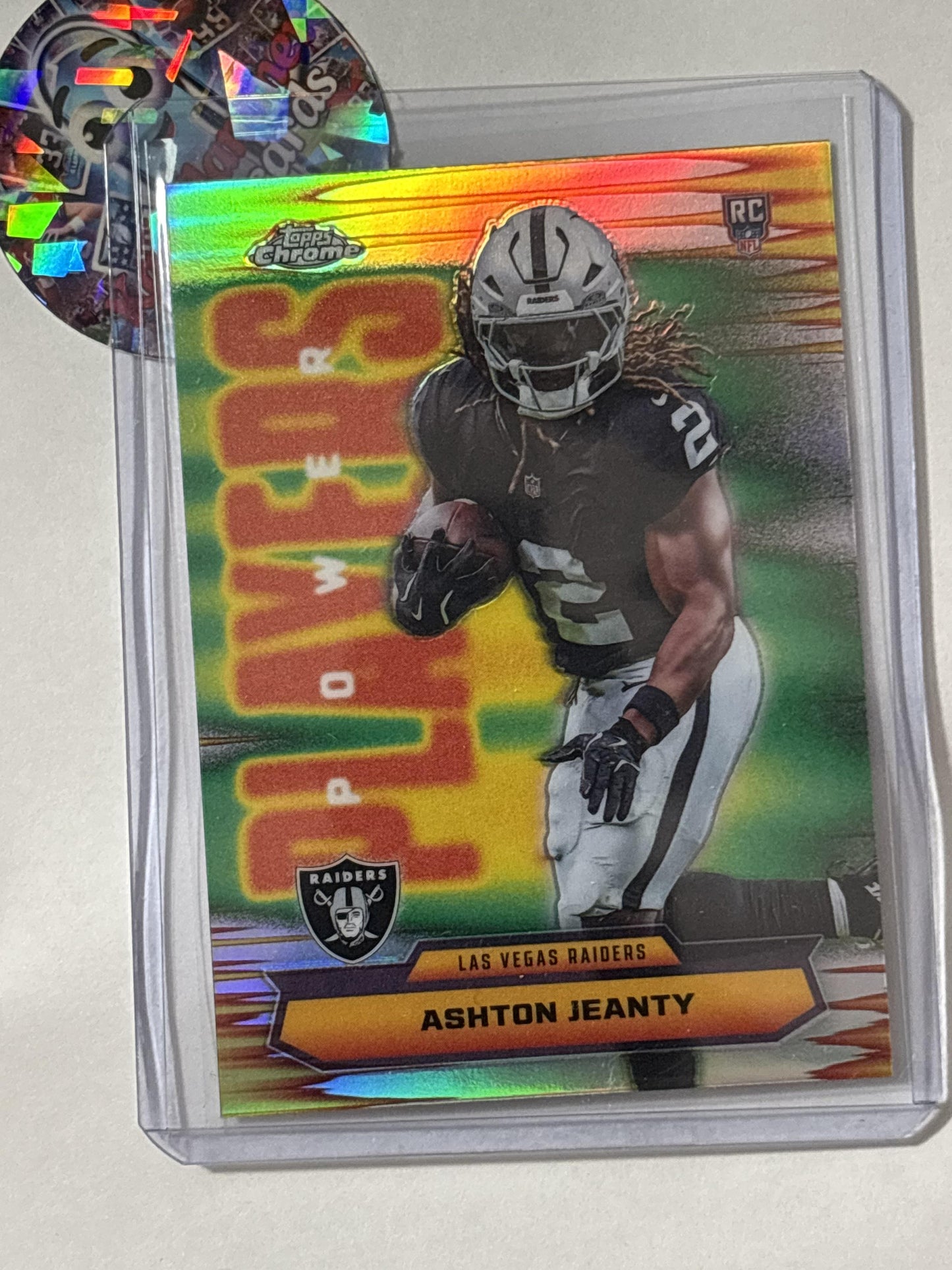 2025 Topps Chrome #PP-14 Ashton Jeanty Power Players Refractor Las Vegas Raiders