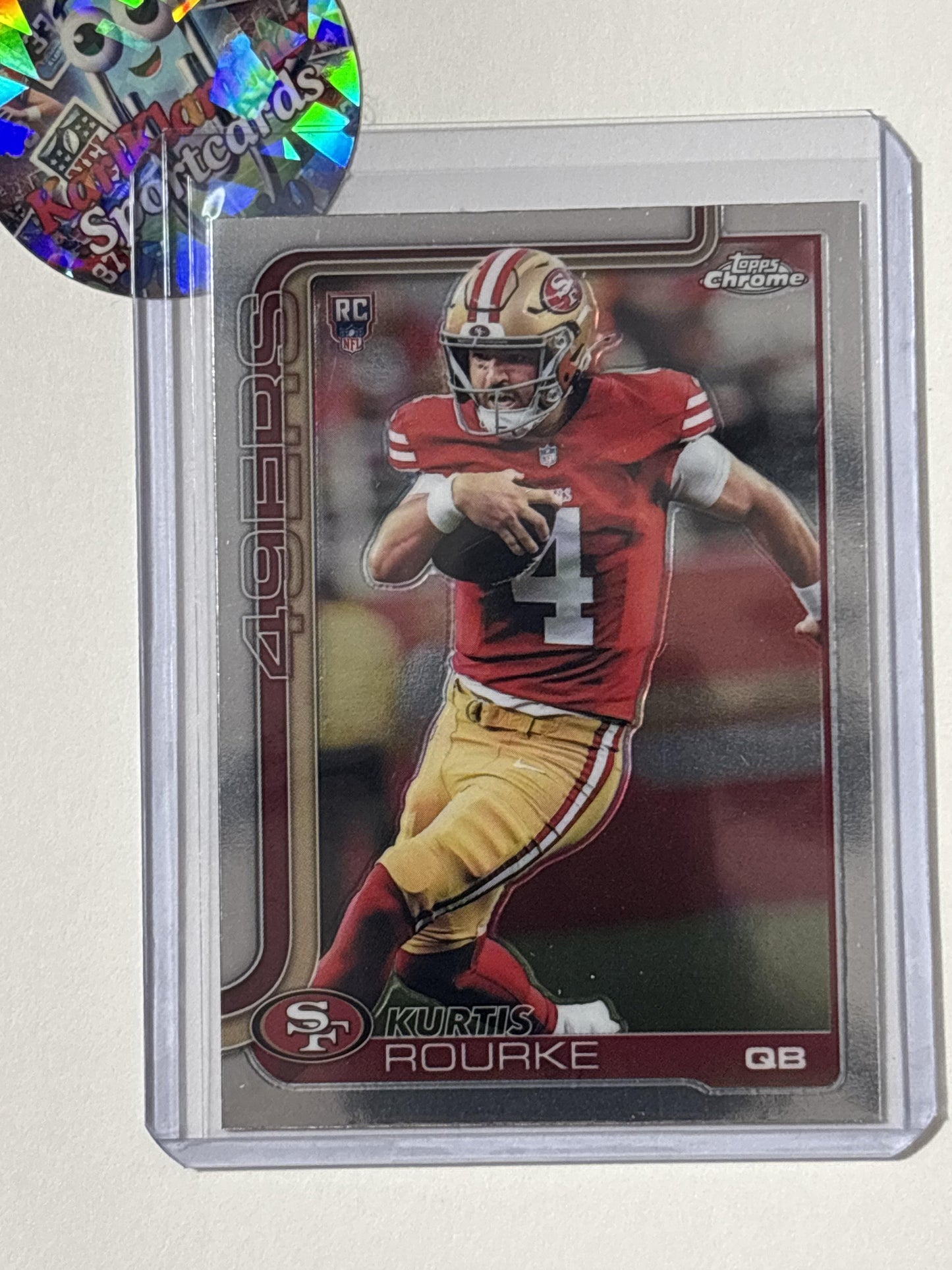 2025 Topps Chrome #307 Kurtis Rourke San Francisco 49ers RC