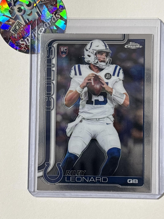 2025 Topps Chrome #318 Riley Leonard Indianapolis Colts RC