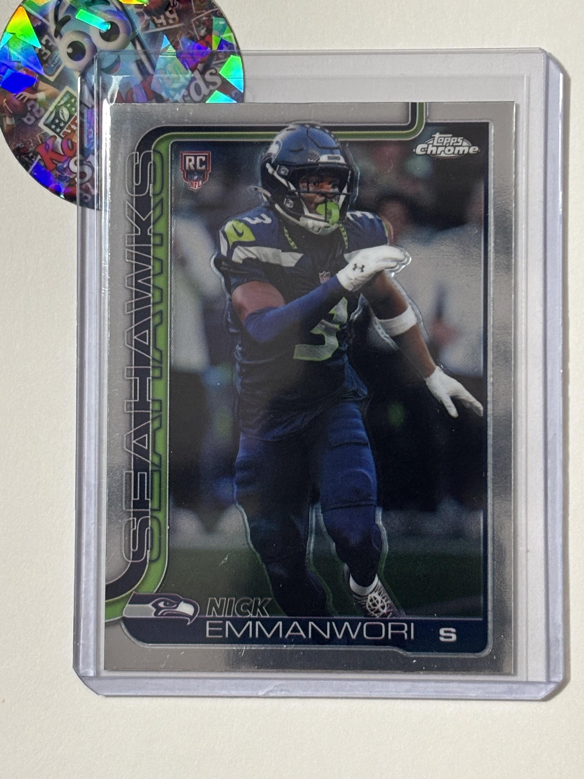 2025 Topps Chrome #348 Nick Emmanwori Seattle Seahawks RC
