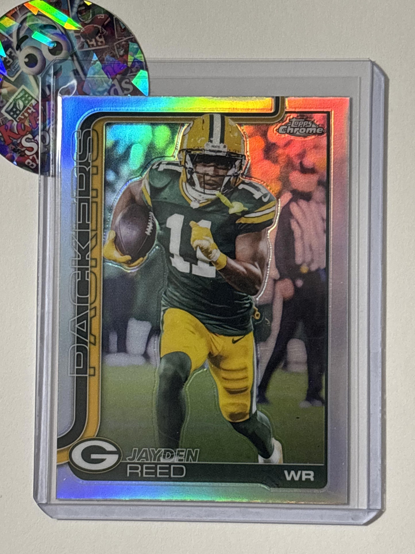 2025 Topps Chrome #107 Jayden Reed Refractor Green Bay Packers