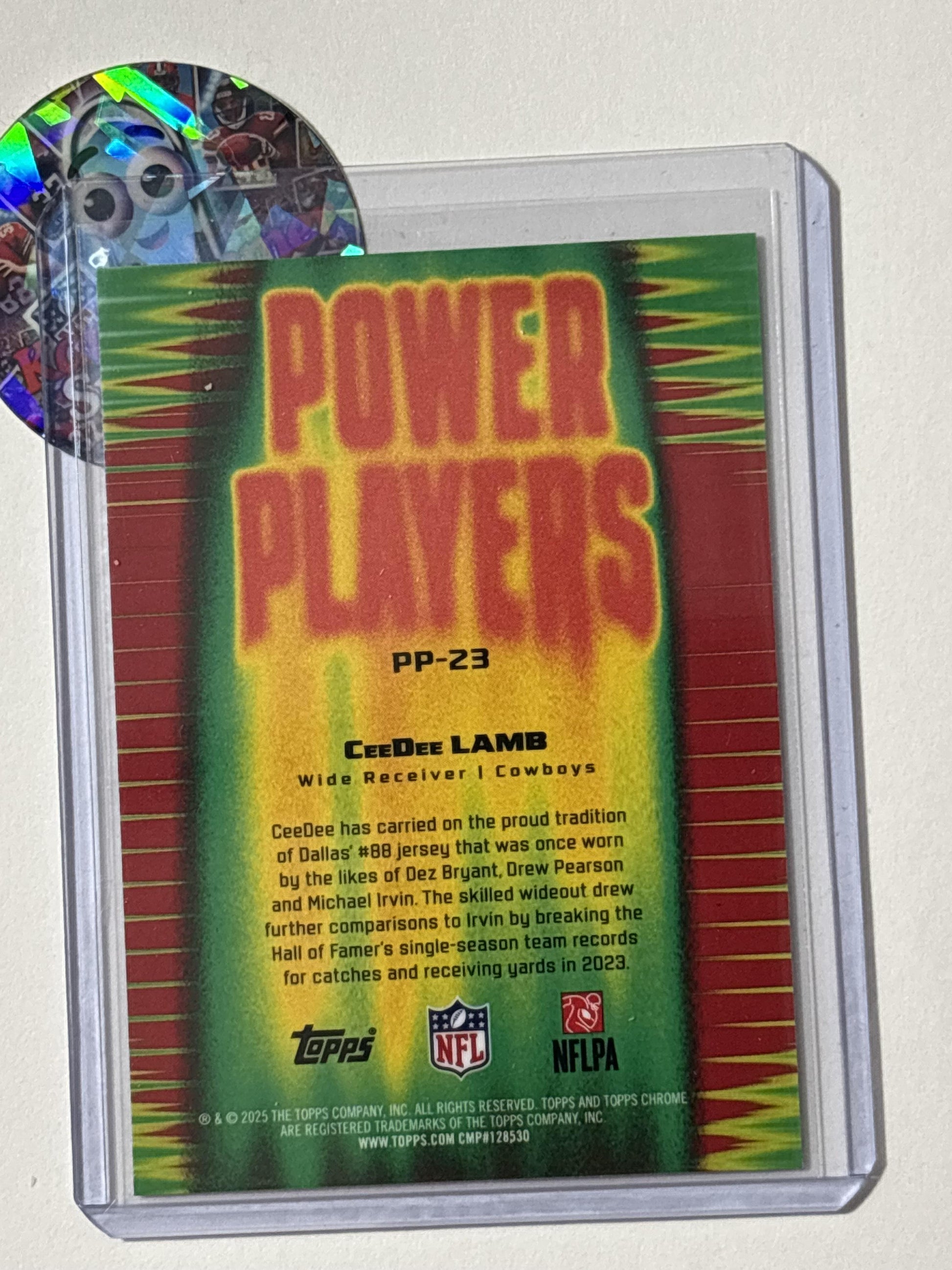 2025 Topps Chrome #PP-23 CeeDee Lamb Power Players Dallas Cowboys