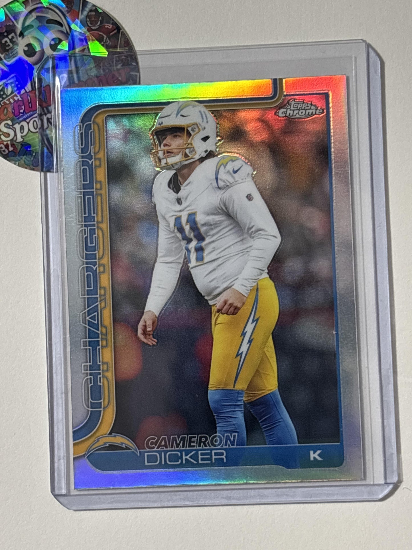 2025 Topps Chrome #162 Cameron Dicker Refractor Los Angeles Chargers