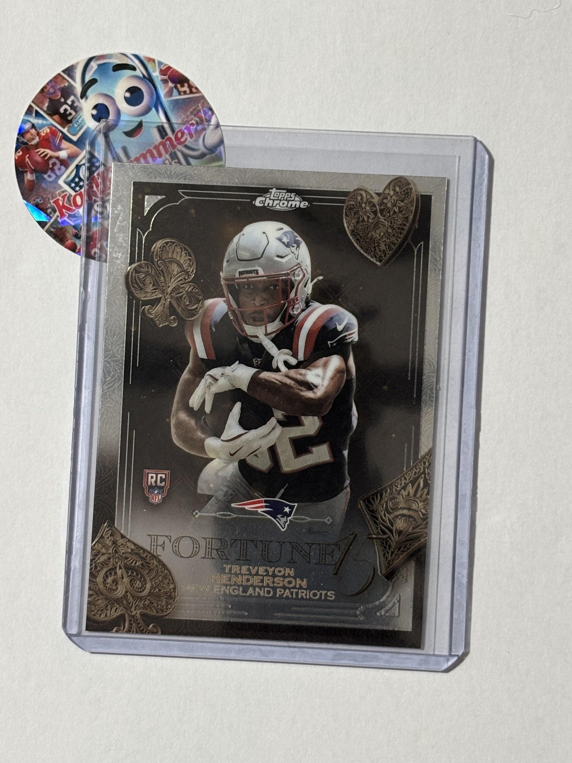2025 Topps Chrome #F15-26 TreVeyon Henderson Fortune 15 New England Patriots