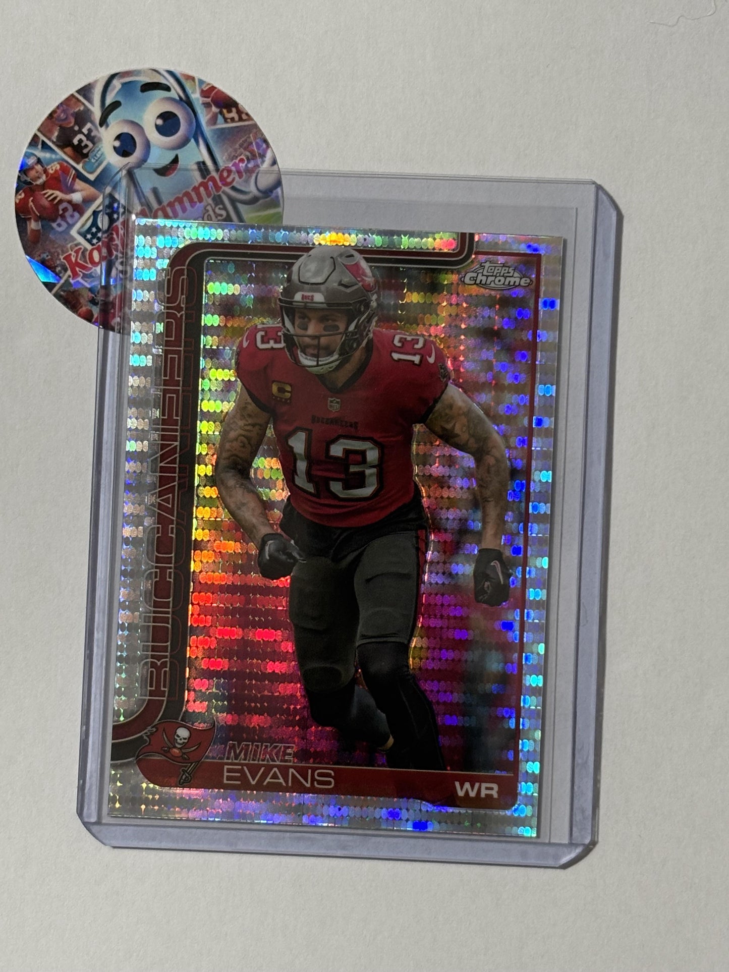 2025 Topps Chrome #282 Mike Evans Pulsar Refractor Tampa Bay Buccaneers