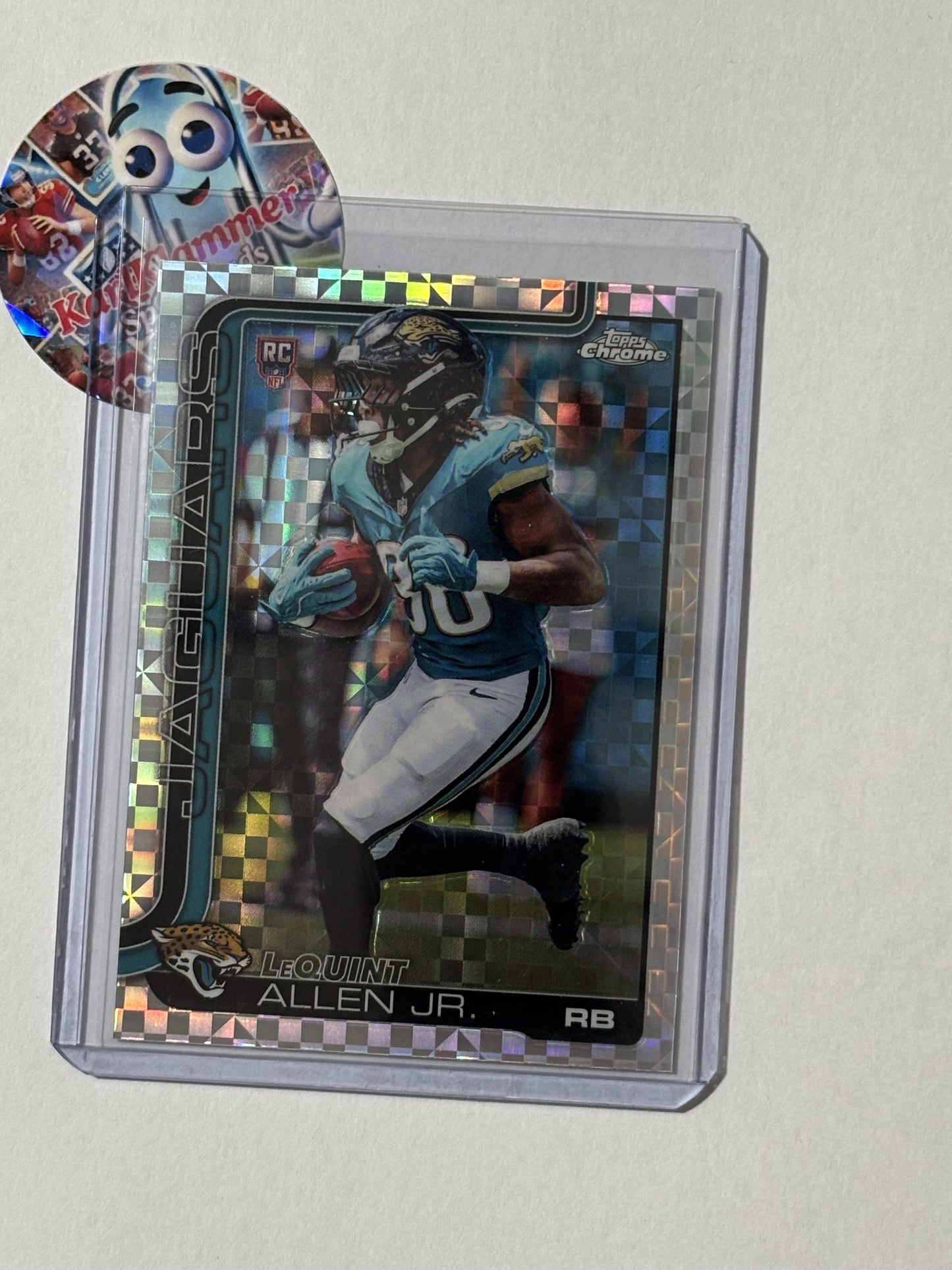 2025 Topps Chrome #384 LeQuint Allen Jr. X-Fractor Jacksonville Jaguars RC