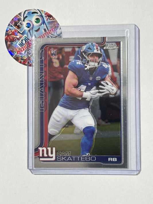 2025 Topps Chrome #331 Cam Skattebo New York Giants RC