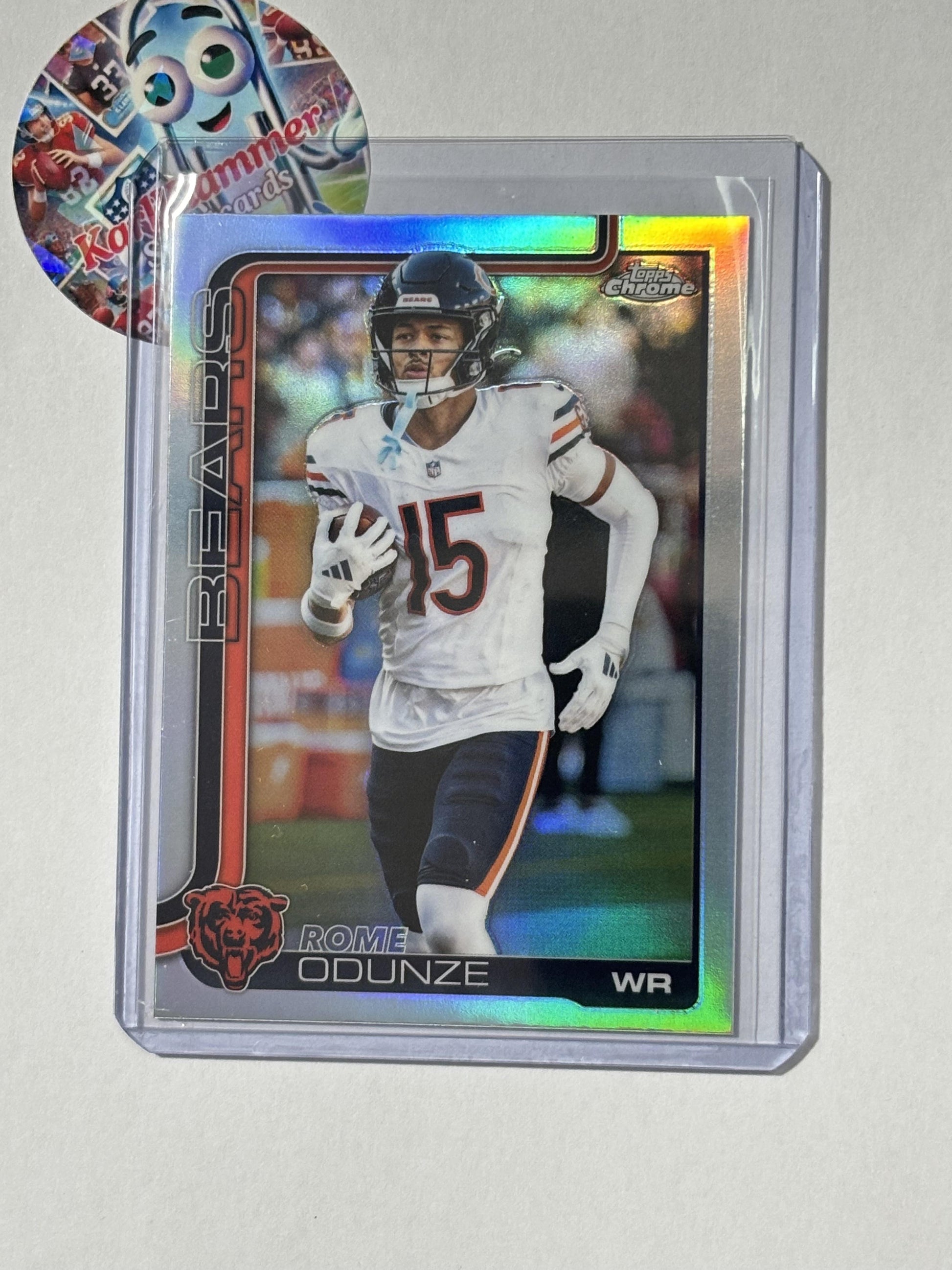2025 Topps Chrome #49 Rome Odunze Refractor Chicago Bears