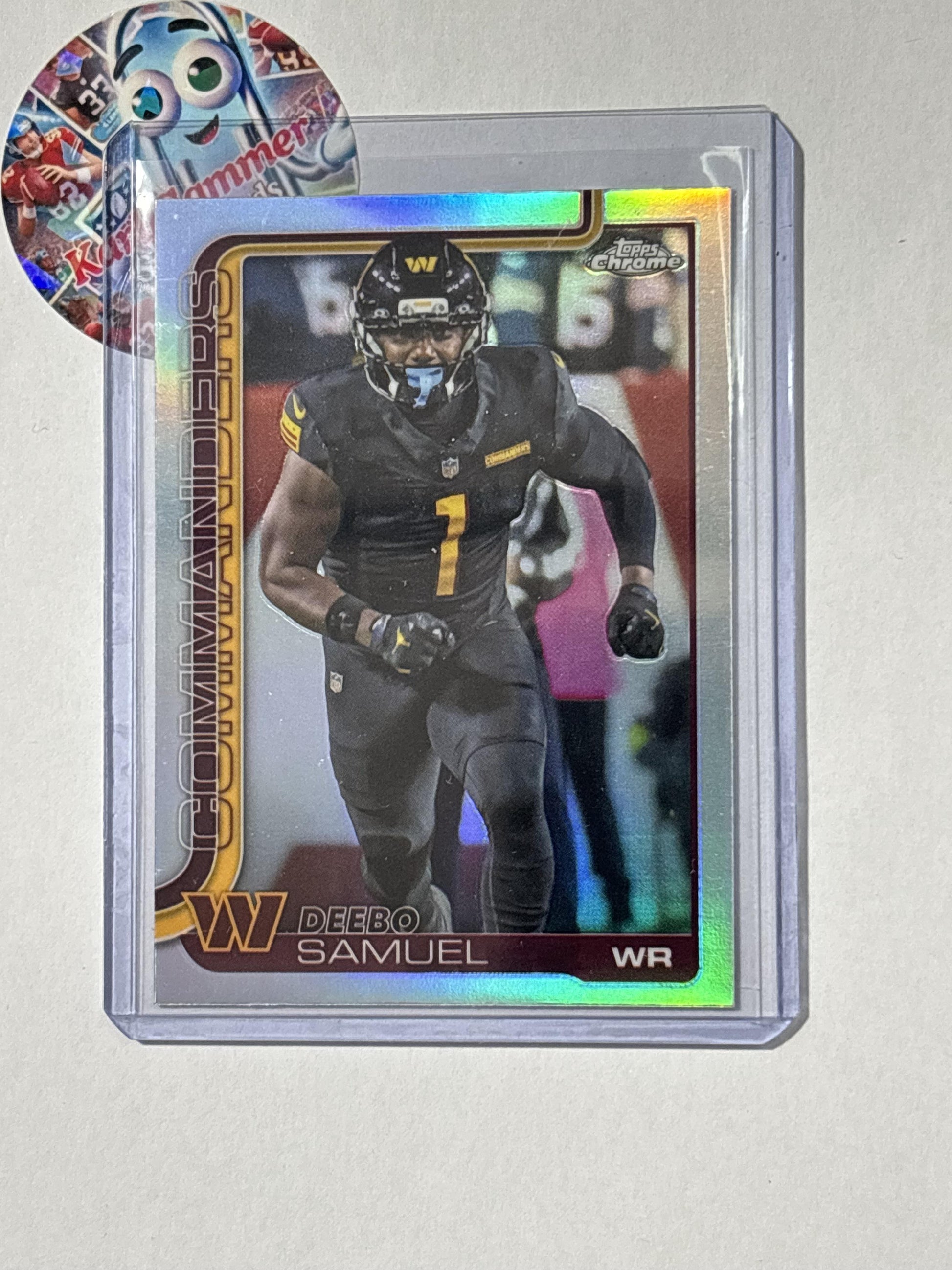 2025 Topps Chrome #294 Deebo Samuel Topps Refractor Washington Commanders