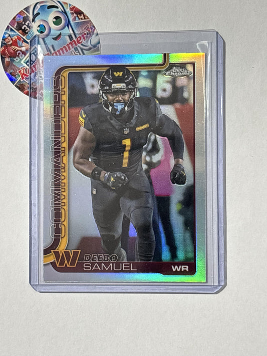 2025 Topps Chrome #294 Deebo Samuel Topps Refractor Washington Commanders