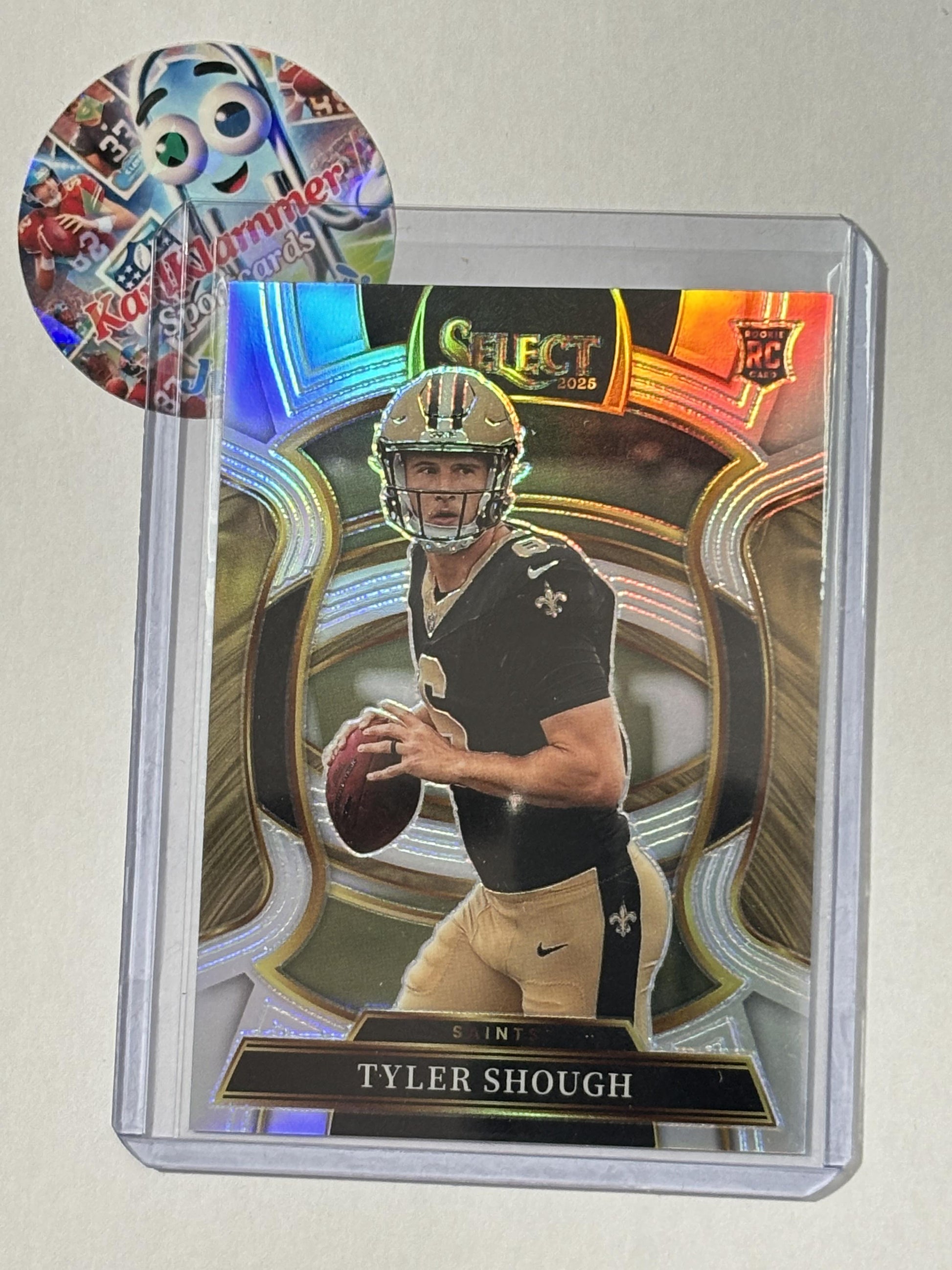2025 Panini Select #41 Tyler Shough Silver Prizm New Orleans Saints