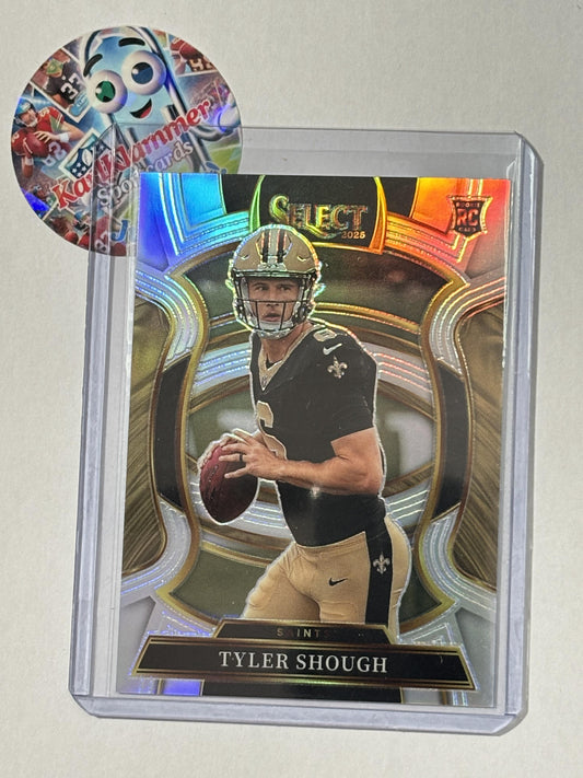 2025 Panini Select #41 Tyler Shough Silver Prizm New Orleans Saints