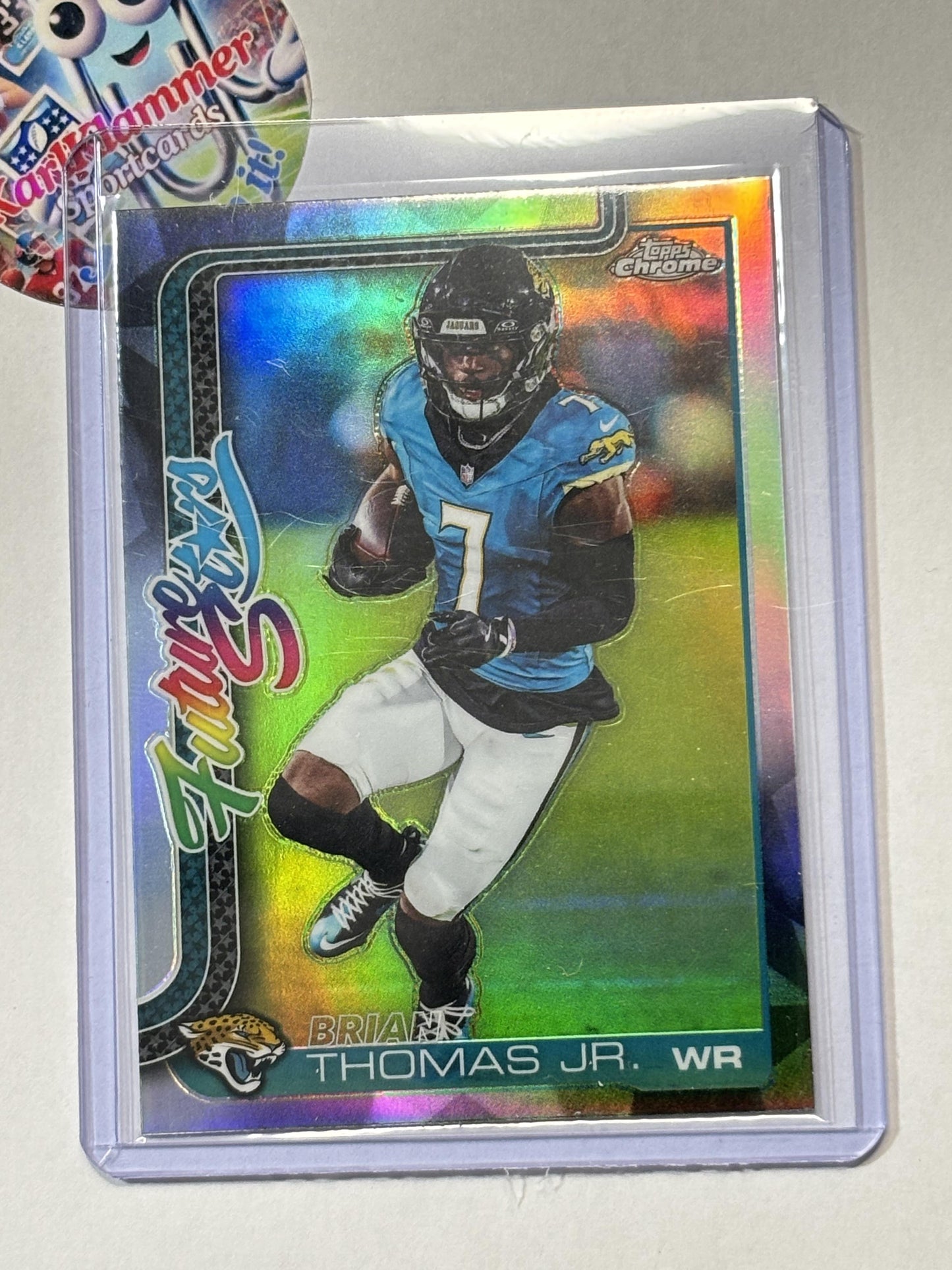 2025 Topps Chrome #FS-4 Brian Thomas Jr. Future Stars Refractor Jacksonville Jaguars