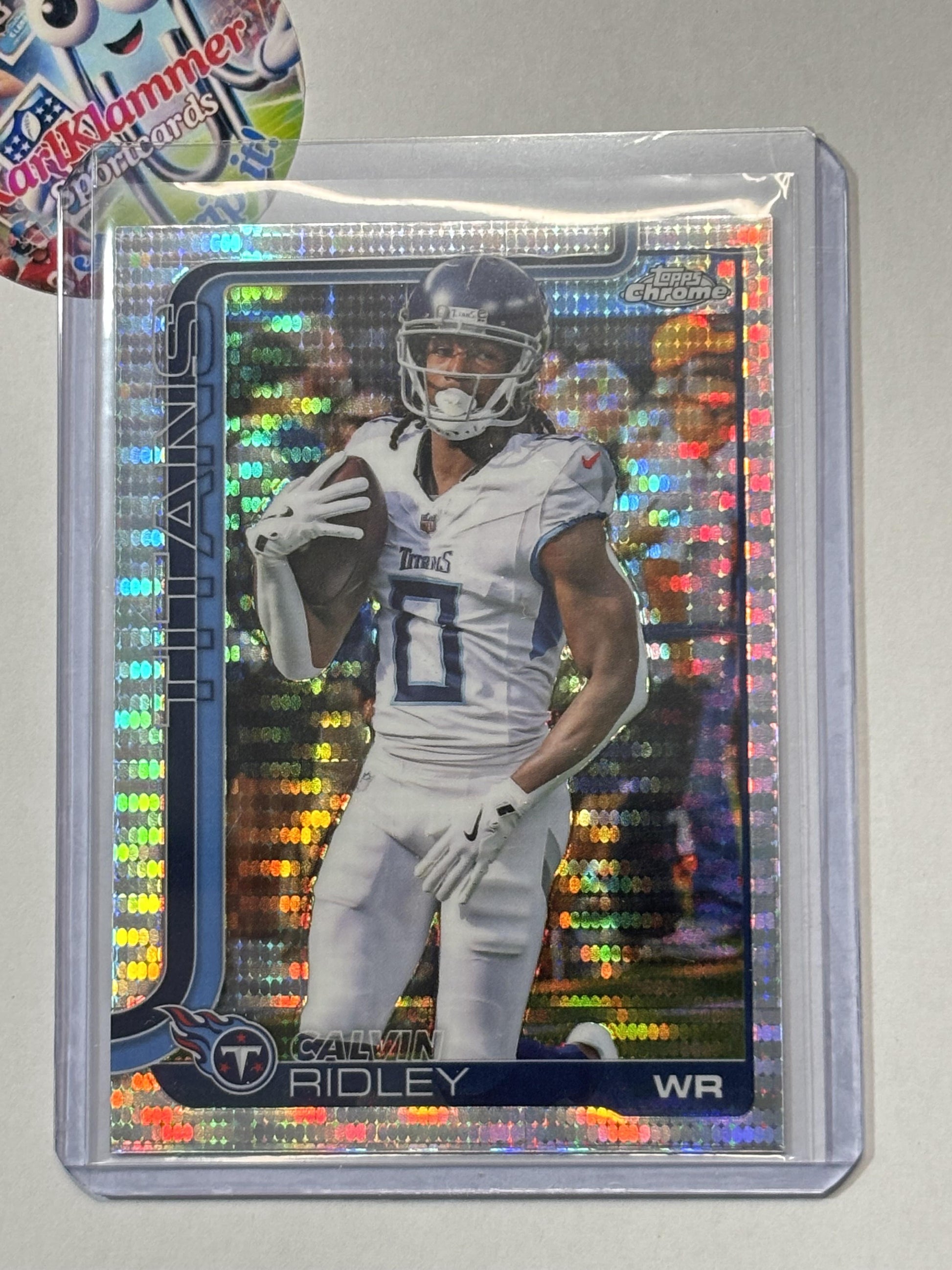 2025 Topps Chrome #291 Calvin Ridley Pulsar Refractor Tennessee Titans