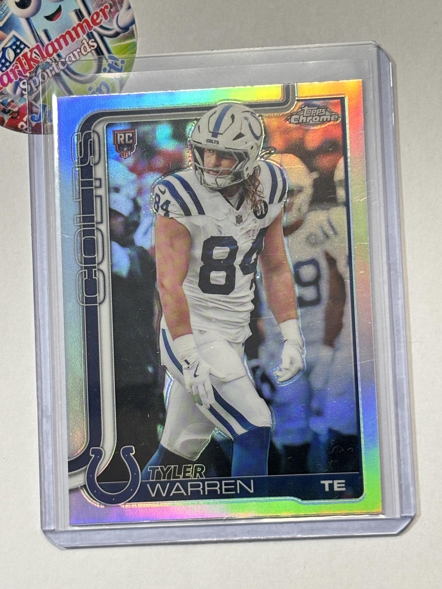 2025 Topps Chrome #346 Tyler Warren Topps Refractor Indianapolis Colts RC