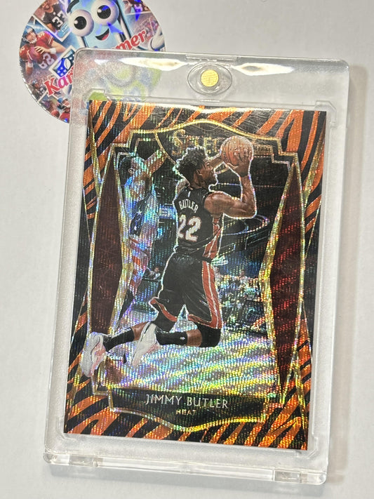 2020-21 Panini Select #115 Jimmy Butler Tiger Prizms Miami Heat