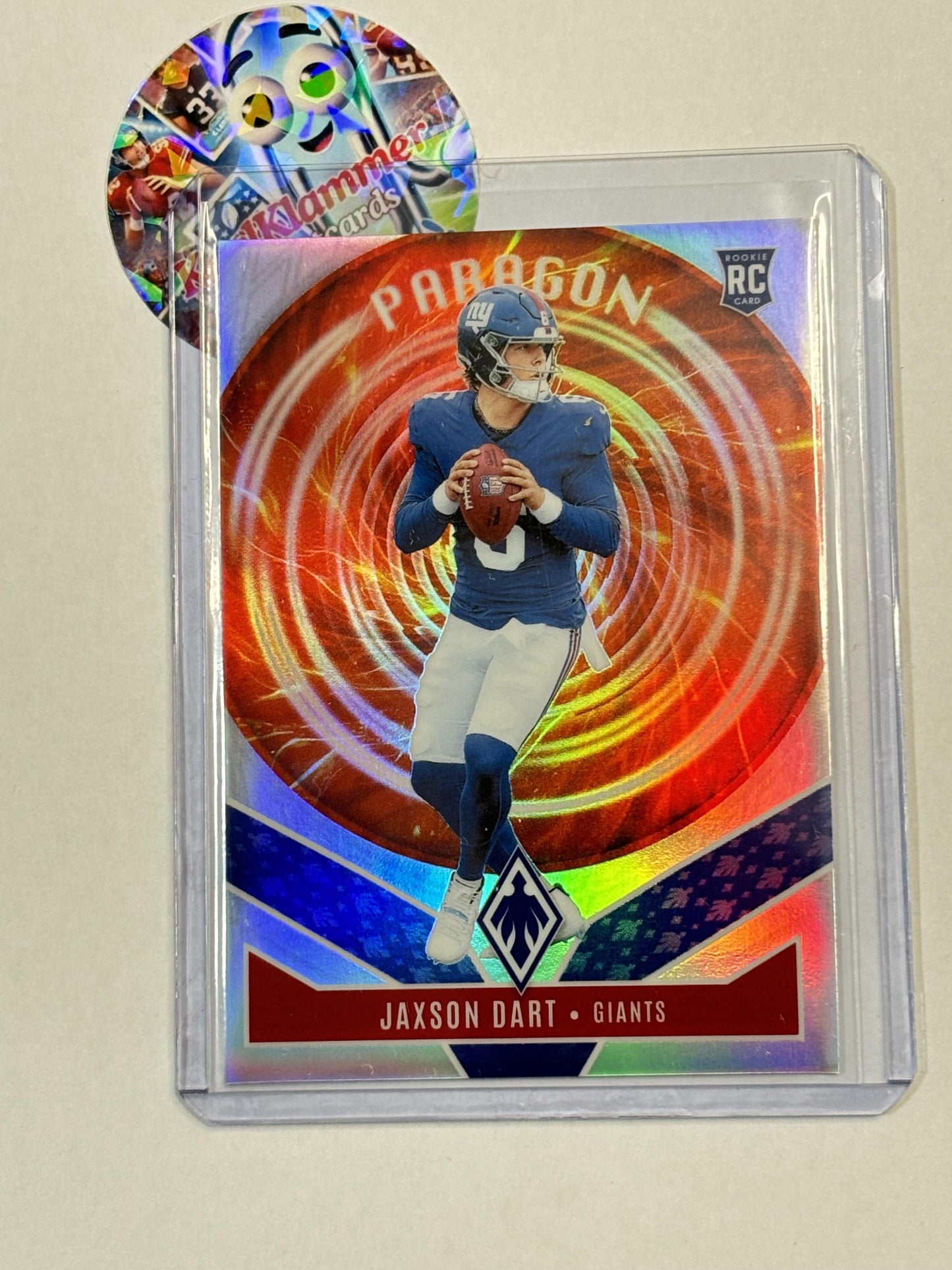 2025 Panini Phoenix #4 Jaxson Dart Paragon New York Giants