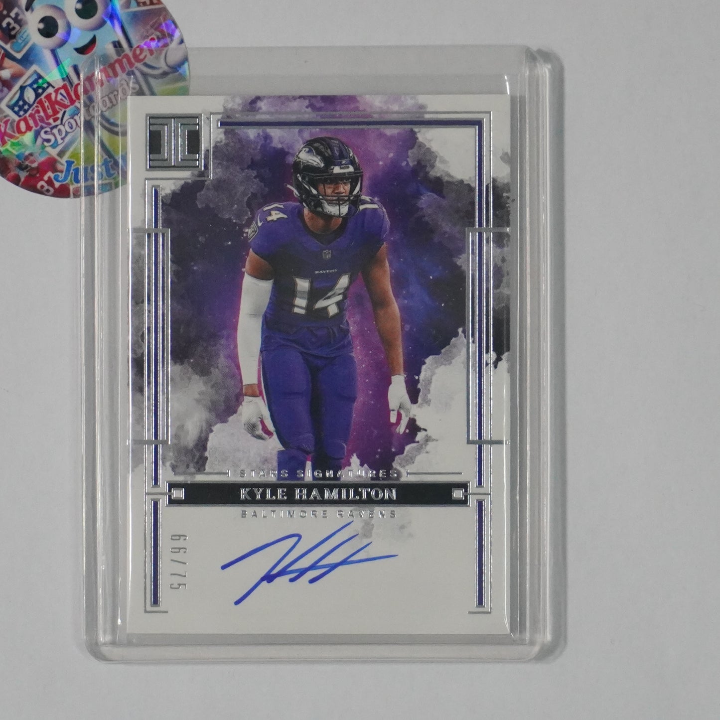 2025 Panini Immaculate Collection #ISS-KHN Kyle Hamilton Stars Signatures #/75