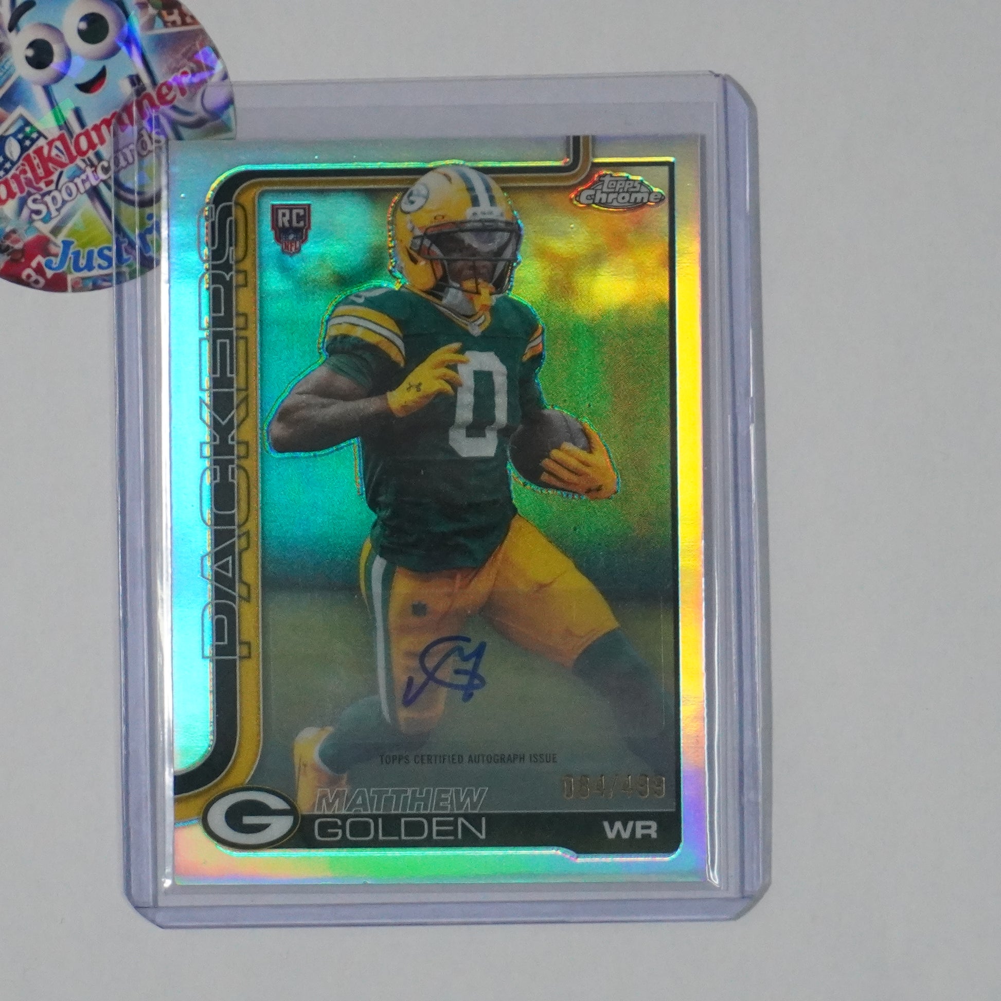 2025 Topps Chrome #RA-MGO Matthew Golden Rookie Auto Refractor #/499
