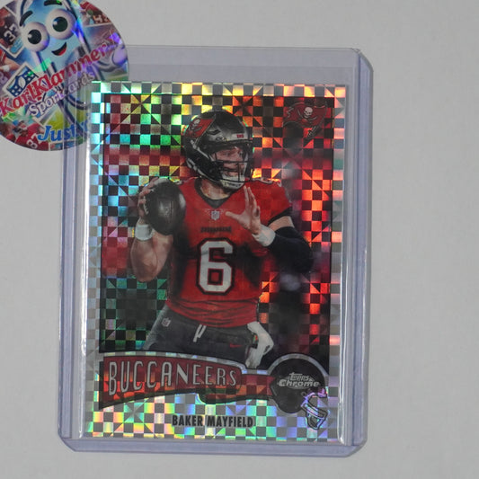 2025 Topps Chrome #1975-31 Baker Mayfield 1975 Topps X-Fractor Buccaneers
