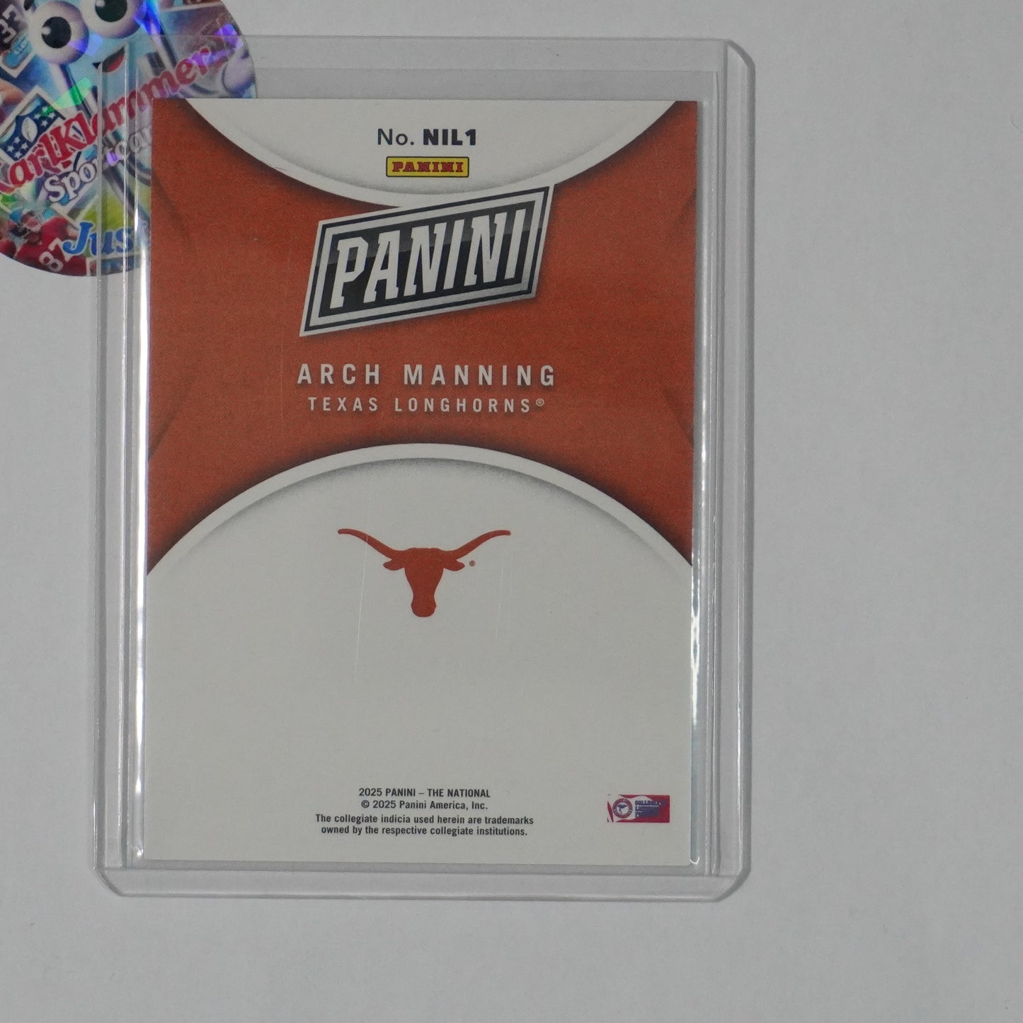 2025 Panini National Convention #NIL1 Arch Manning NIL Prospects Blue #/50
