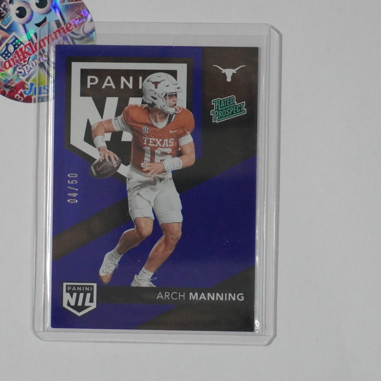 2025 Panini National Convention #NIL1 Arch Manning NIL Prospects Blue #/50