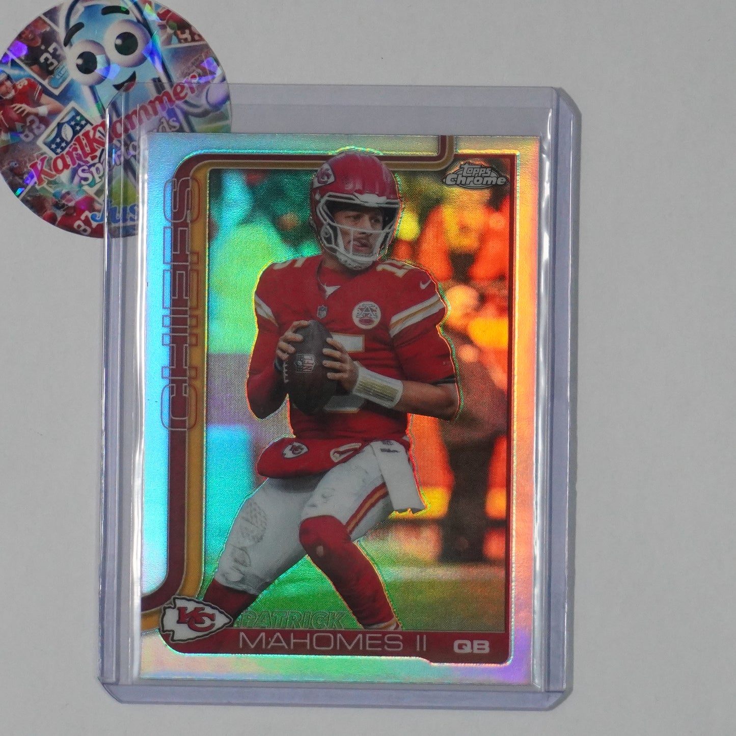 2025 Topps Chrome #148 Patrick Mahomes II Refractor Kansas City Chiefs