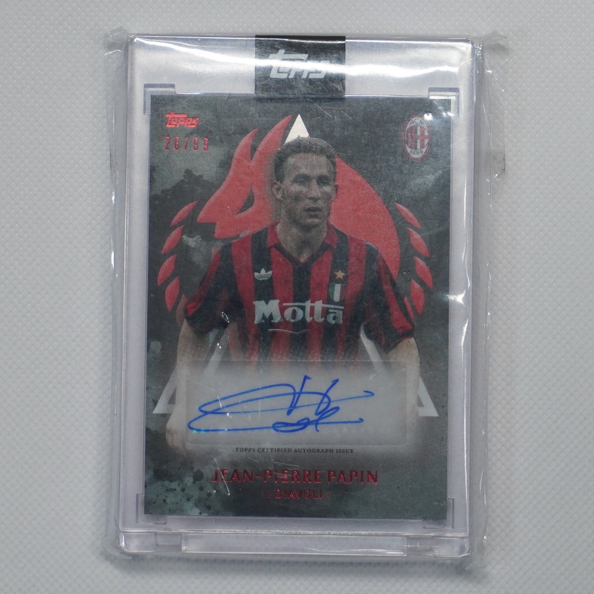 2025 Topps AC Milan 125 Anniversario #NNO Jean-Pierre Papin #/99 A.C. Milan SN