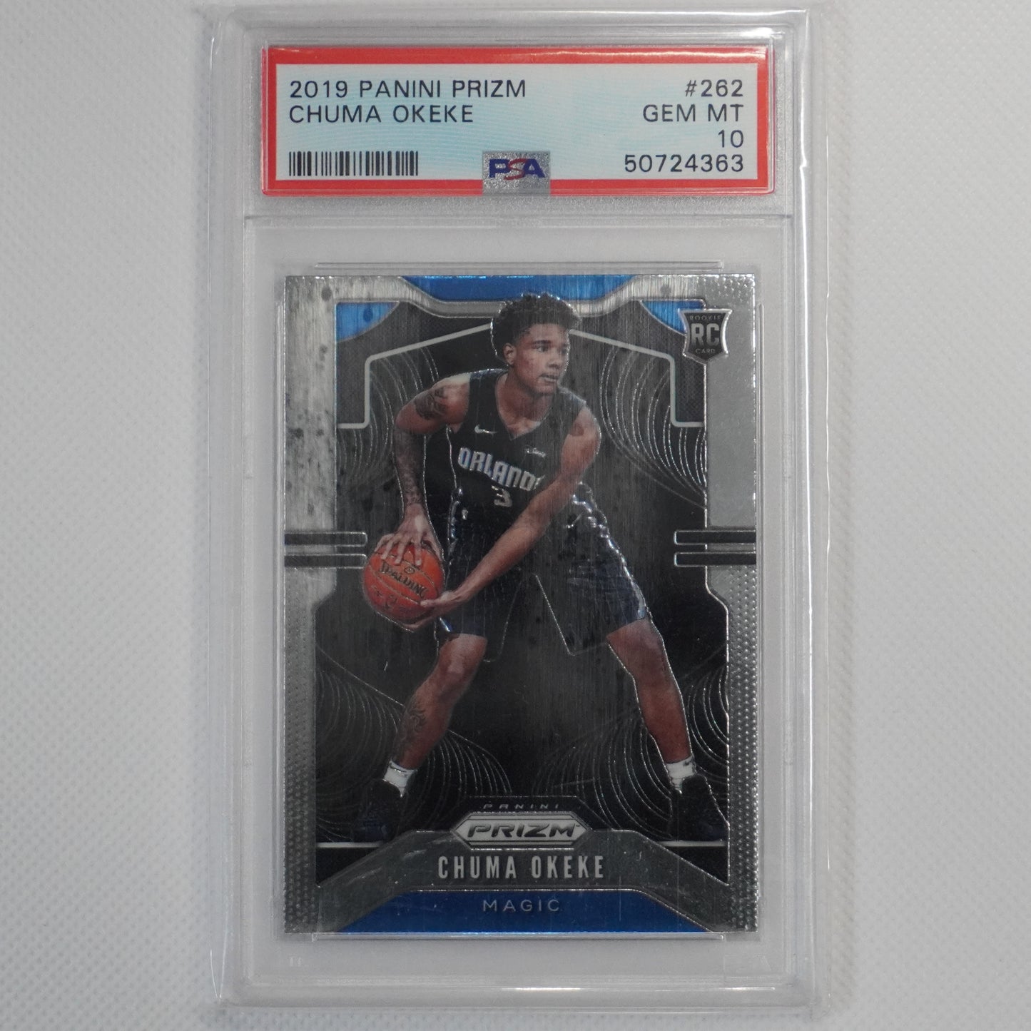 2019-20 Panini Prizm #262 Chuma Okeke PSA 10 Orlando Magic RC
