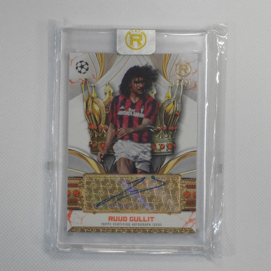 2024-25 Topps Reverence UCC #CLA-RG Ruud Gullit Legend Auto #/25 A.C. Milan
