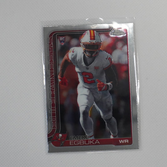2025 Topps Chrome #312 Emeka Egbuka Tampa Bay Buccaneers RC