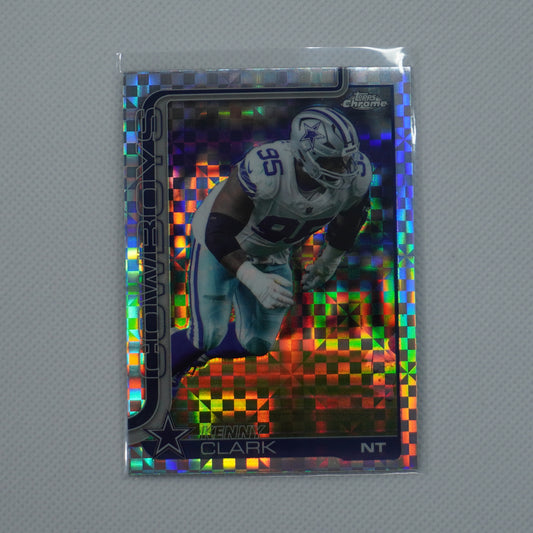 2025 Topps Chrome #73 Kenny Clark X-Fractor Dallas Cowboys