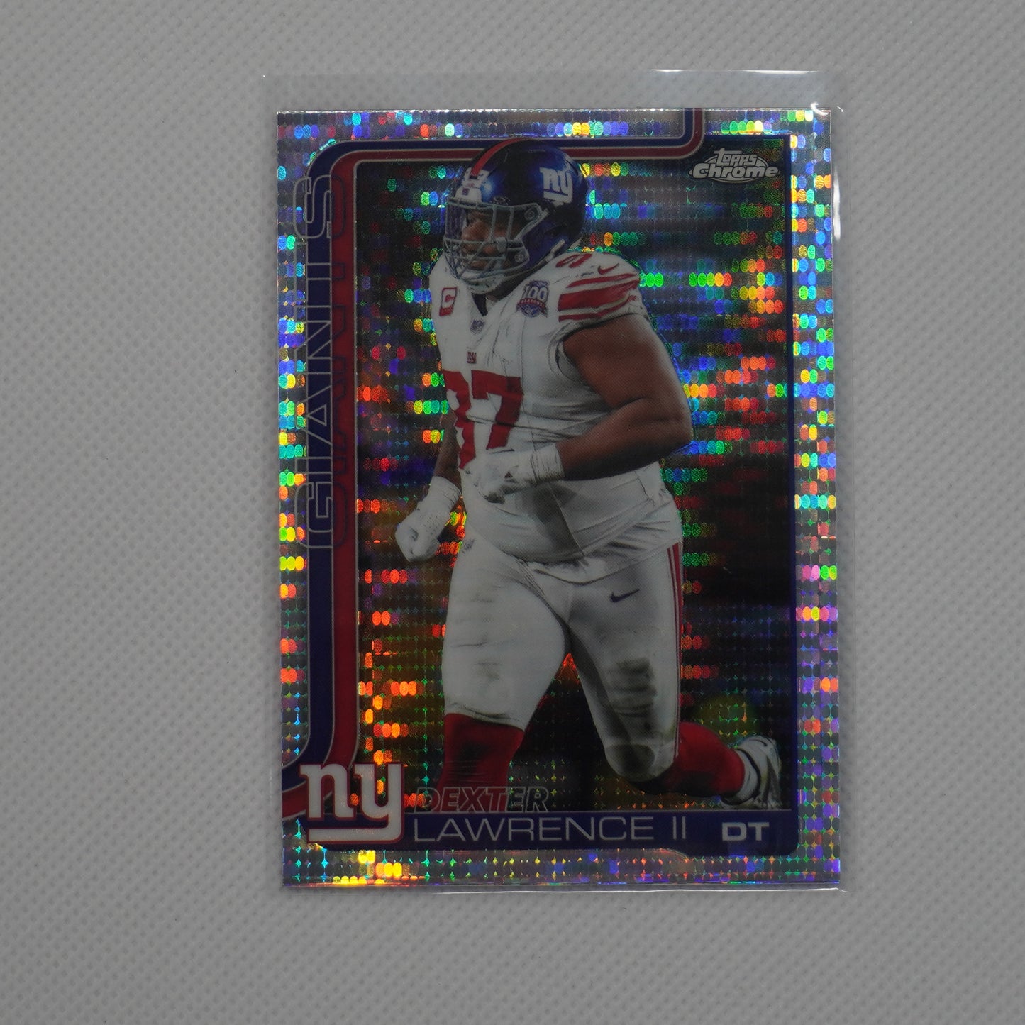 2025 Topps Chrome #230 Dexter Lawrence II Pulsar Refractor New York Giants
