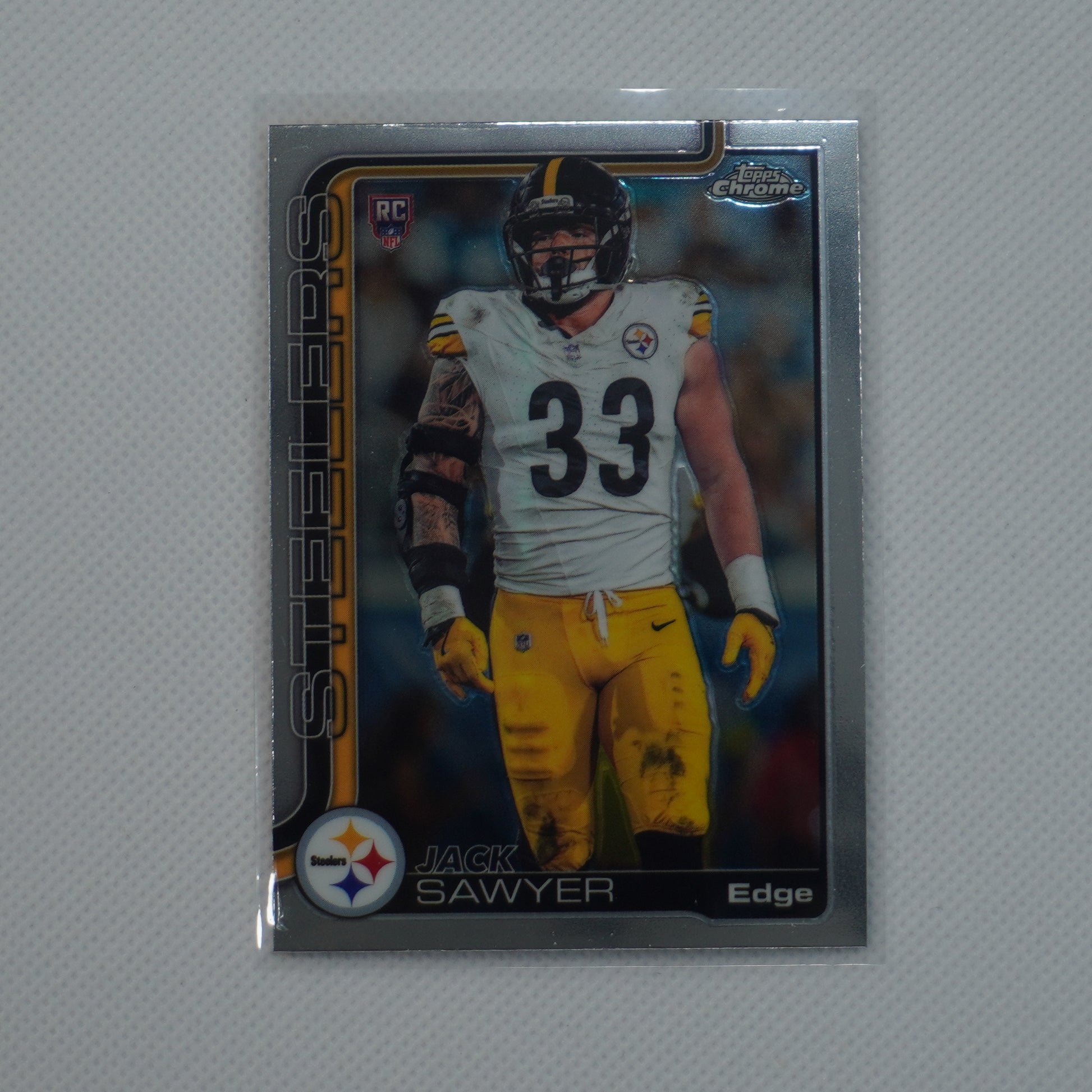 2025 Topps Chrome #357 Jack Sawyer Pittsburgh Steelers RC
