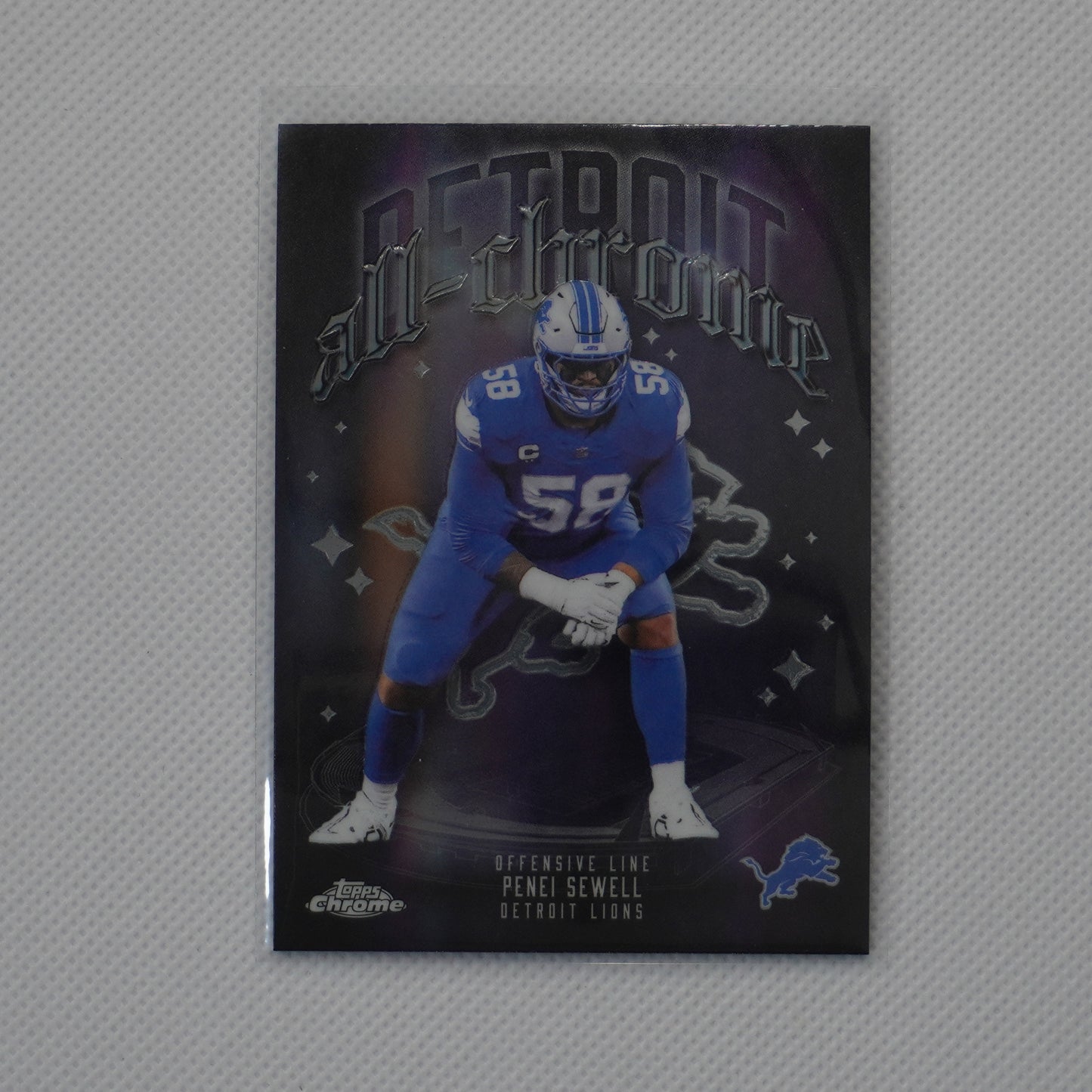 2025 Topps Chrome #ACT-13 Penei Sewell All Chrome Team Detroit Lions