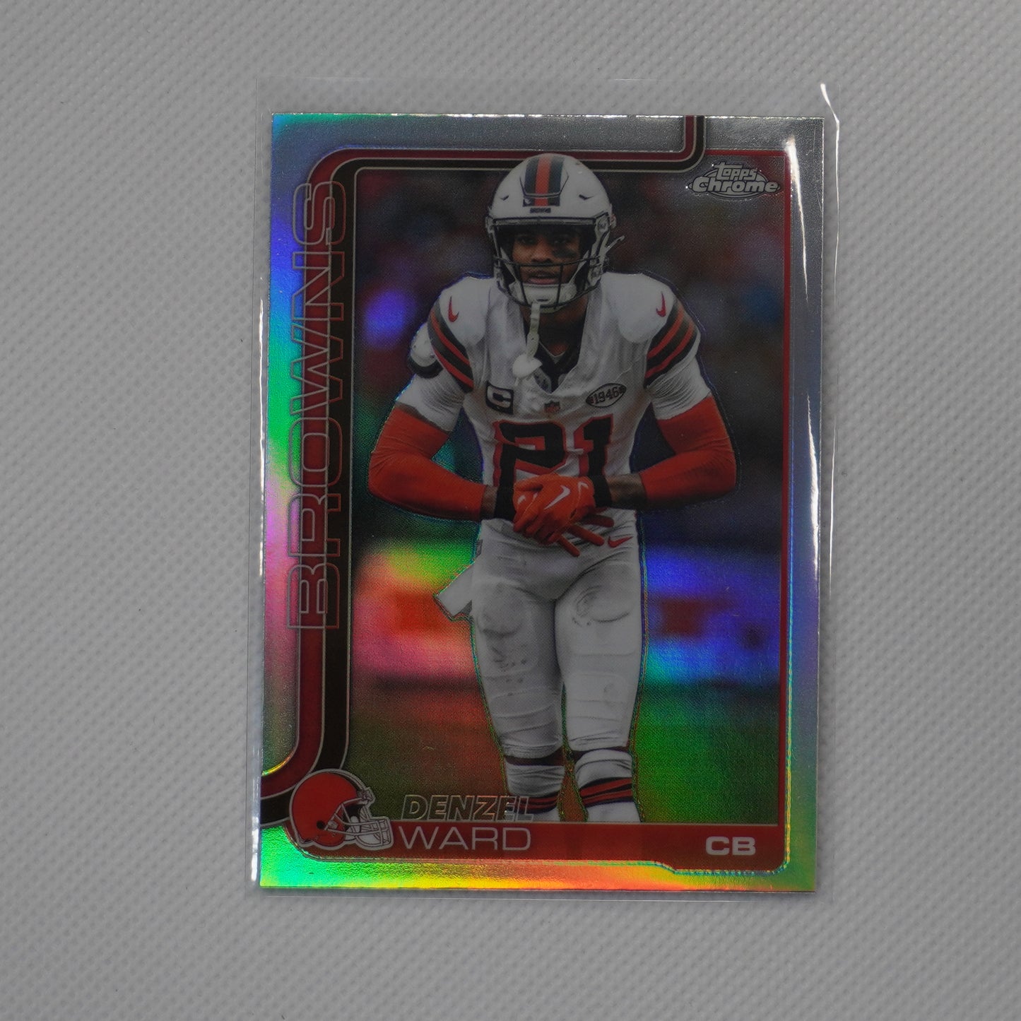 2025 Topps Chrome #74 Denzel Ward Refractor Cleveland Browns