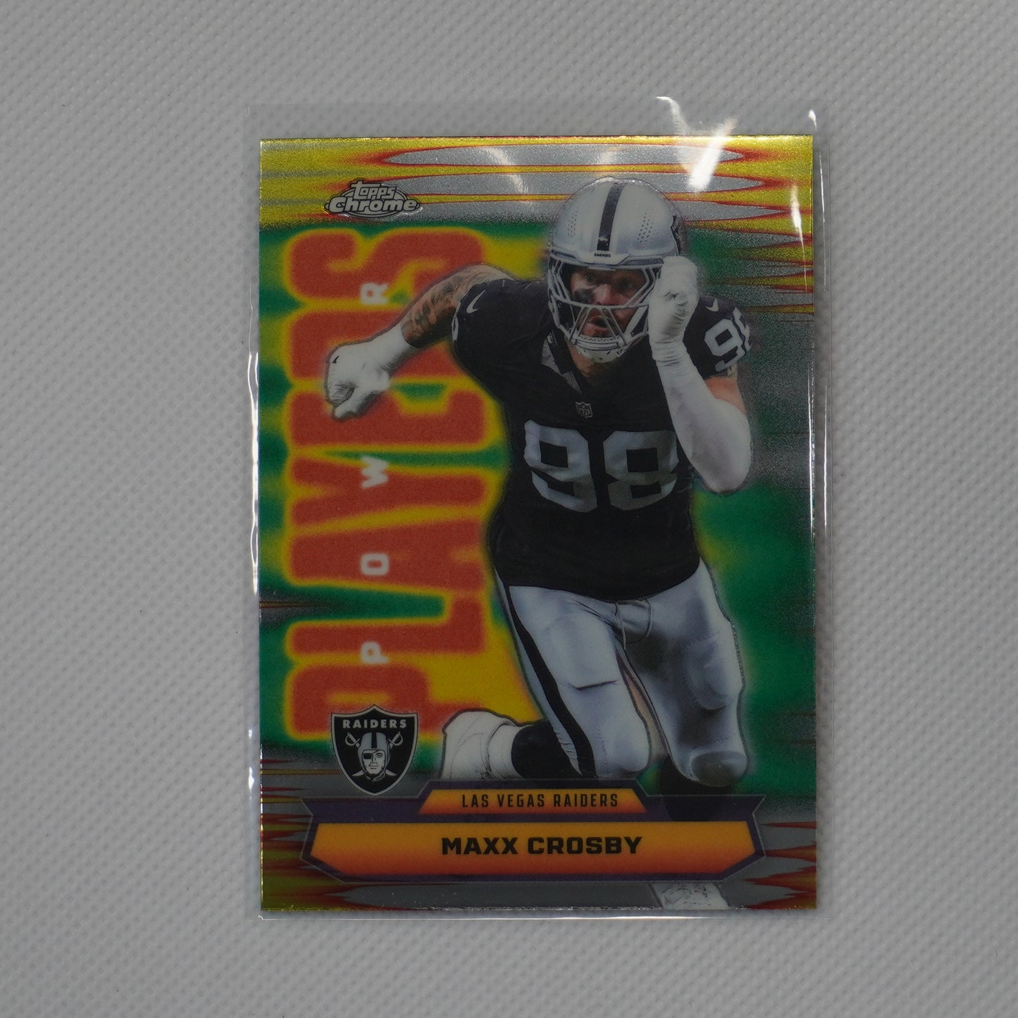 2025 Topps Chrome #PP-37 Maxx Crosby Power Players Las Vegas Raiders