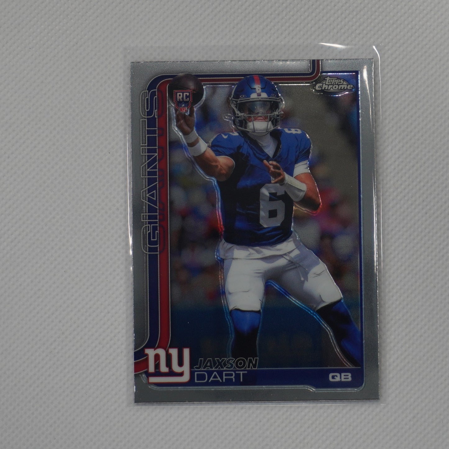 2025 Topps Chrome #306 Jaxson Dart New York Giants RC