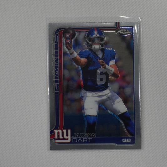 2025 Topps Chrome #306 Jaxson Dart New York Giants RC