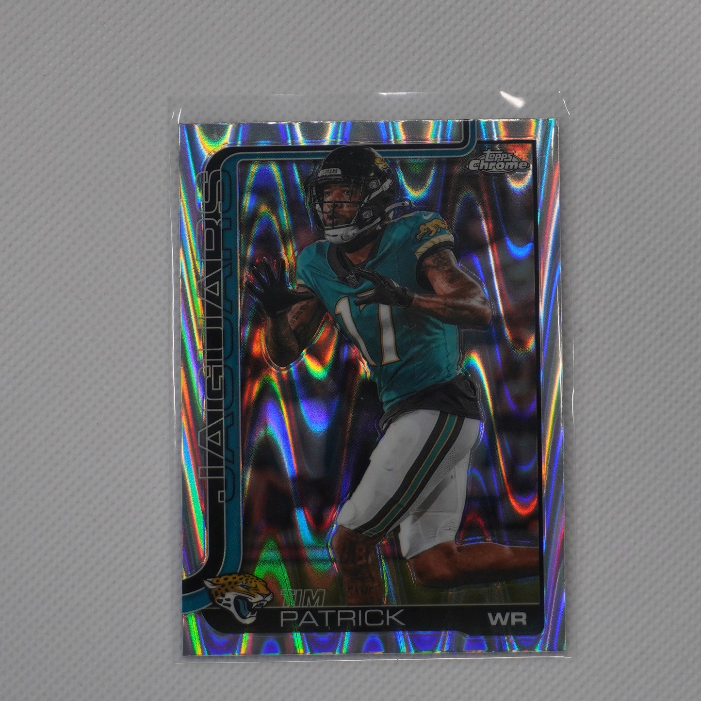 2025 Topps Chrome #96 Tim Patrick Ray Wave Refractor Jacksonville Jaguars