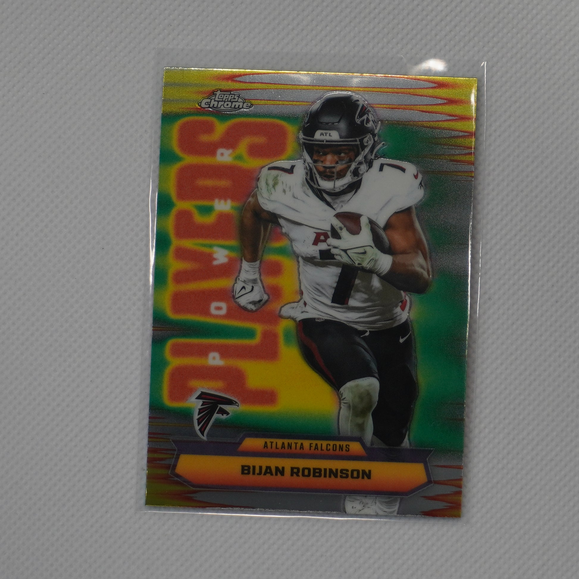 2025 Topps Chrome #PP-11 Bijan Robinson Power Players Atlanta Falcons