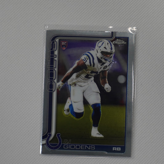 2025 Topps Chrome #390 DJ Giddens Indianapolis Colts RC