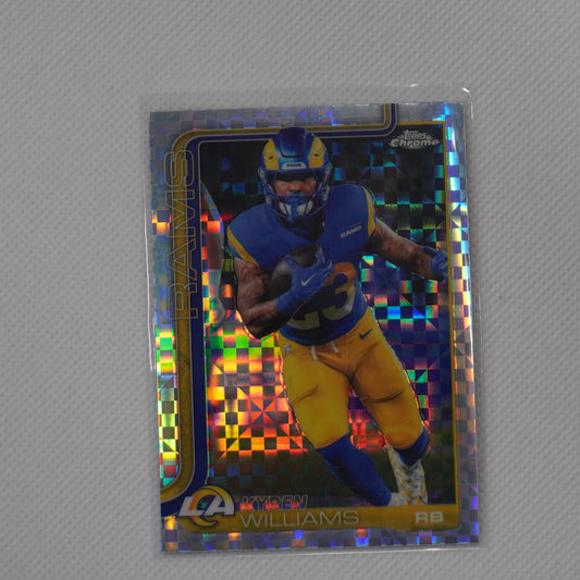 2025 Topps Chrome #168 Kyren Williams X-Fractor Los Angeles Rams