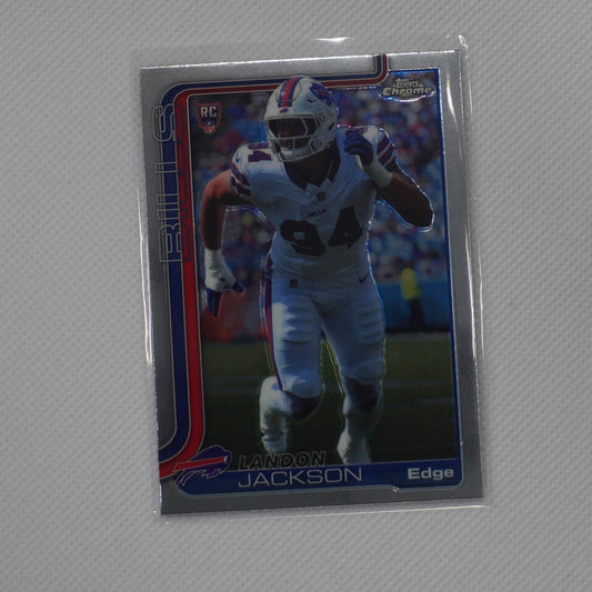 2025 Topps Chrome #358 Landon Jackson Buffalo Bills RC