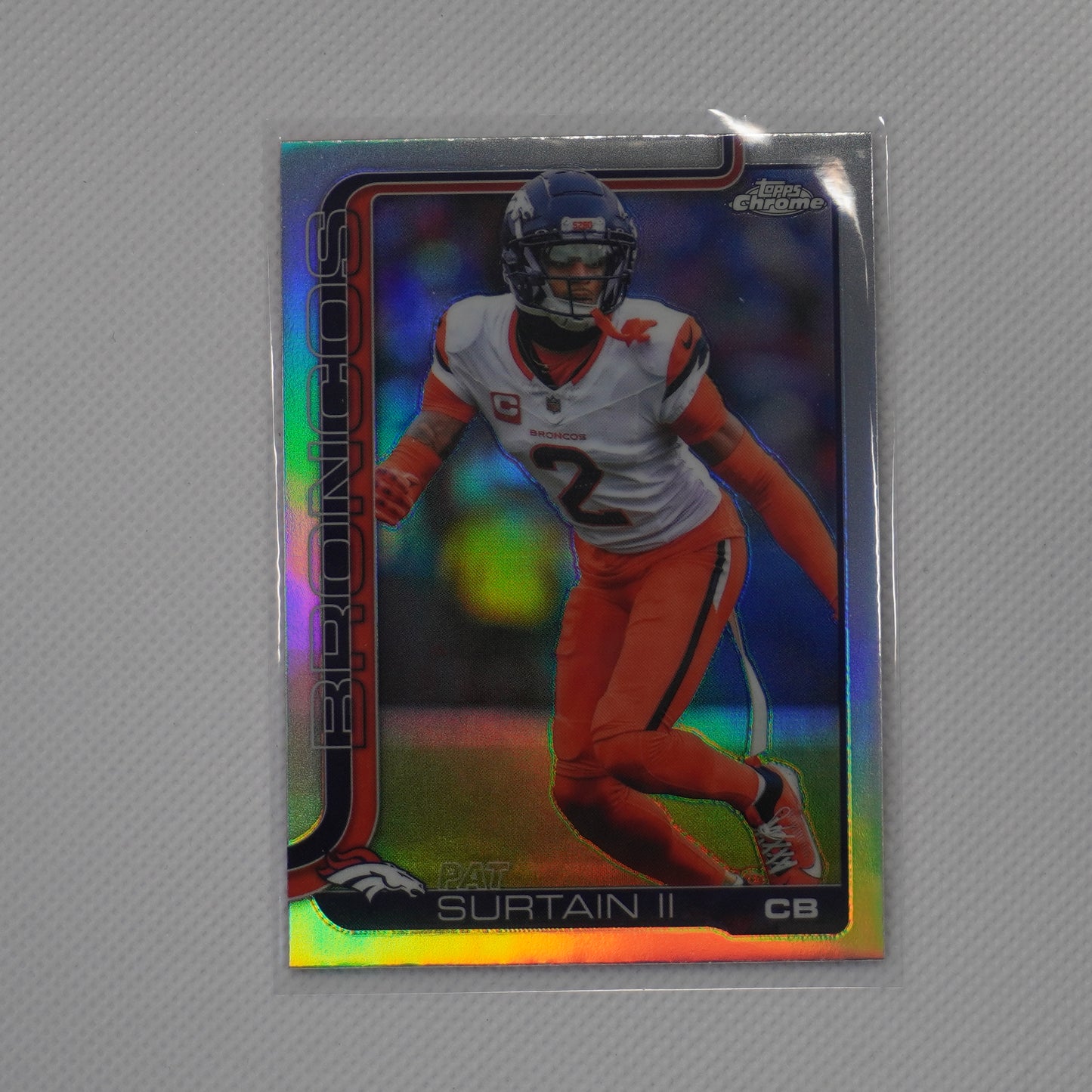2025 Topps Chrome #93 Patrick Surtain II Refractor Denver Broncos