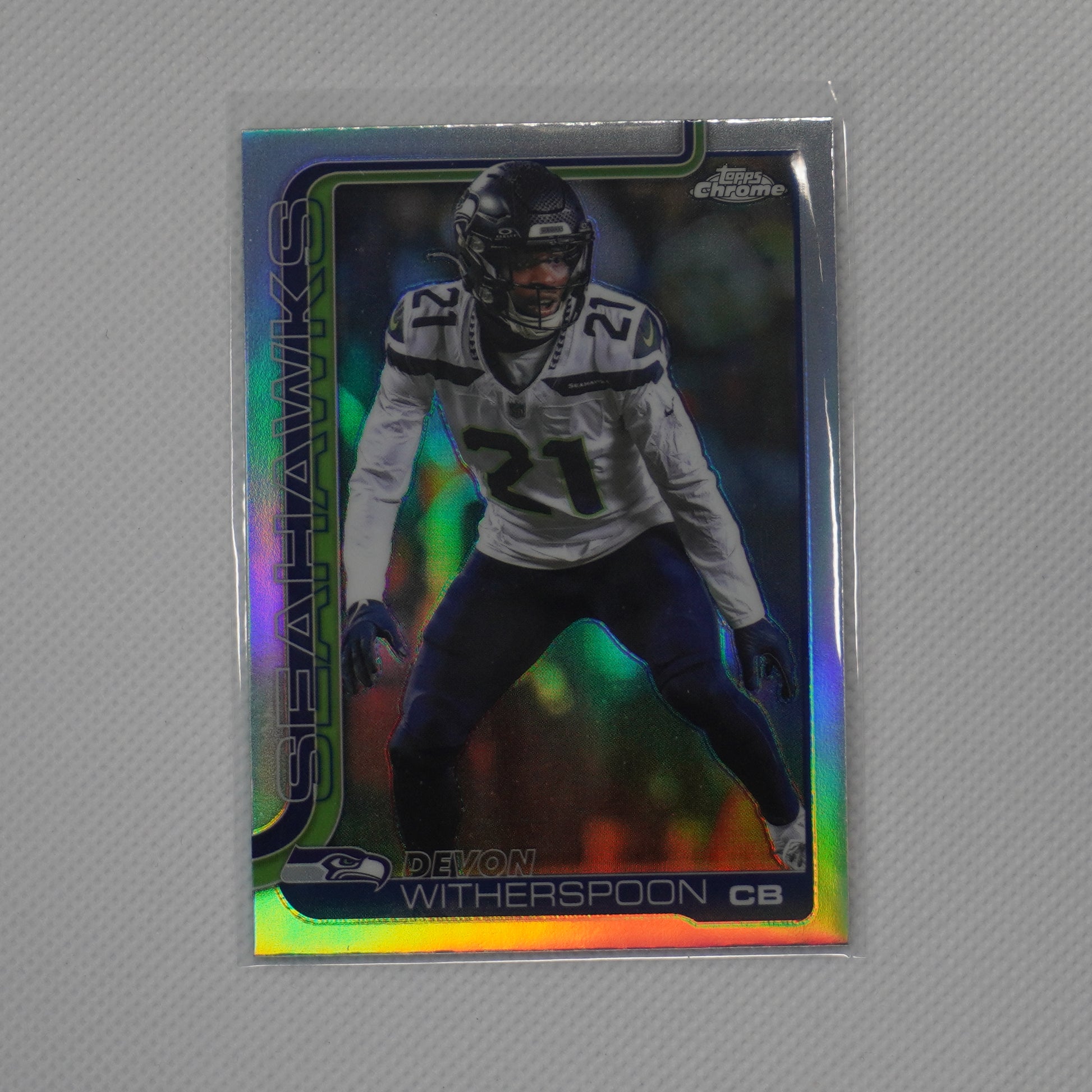 2025 Topps Chrome #277 Devon Witherspoon Refractor Seattle Seahawks