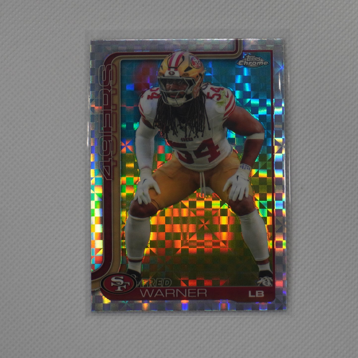 2025 Topps Chrome #268 Fred Warner X-Fractor San Francisco 49ers