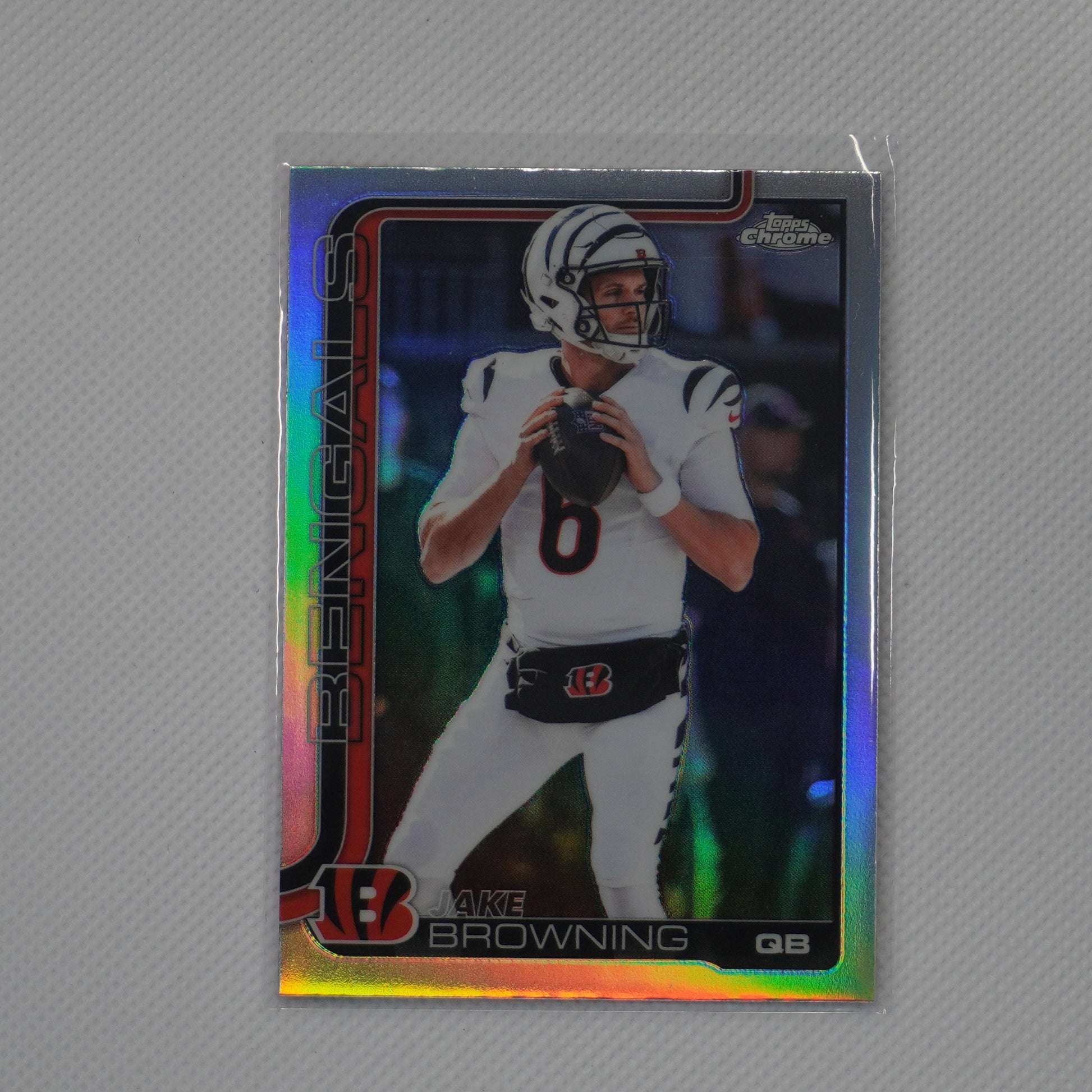 2025 Topps Chrome #63 Jake Browning Refractor Cincinnati Bengals
