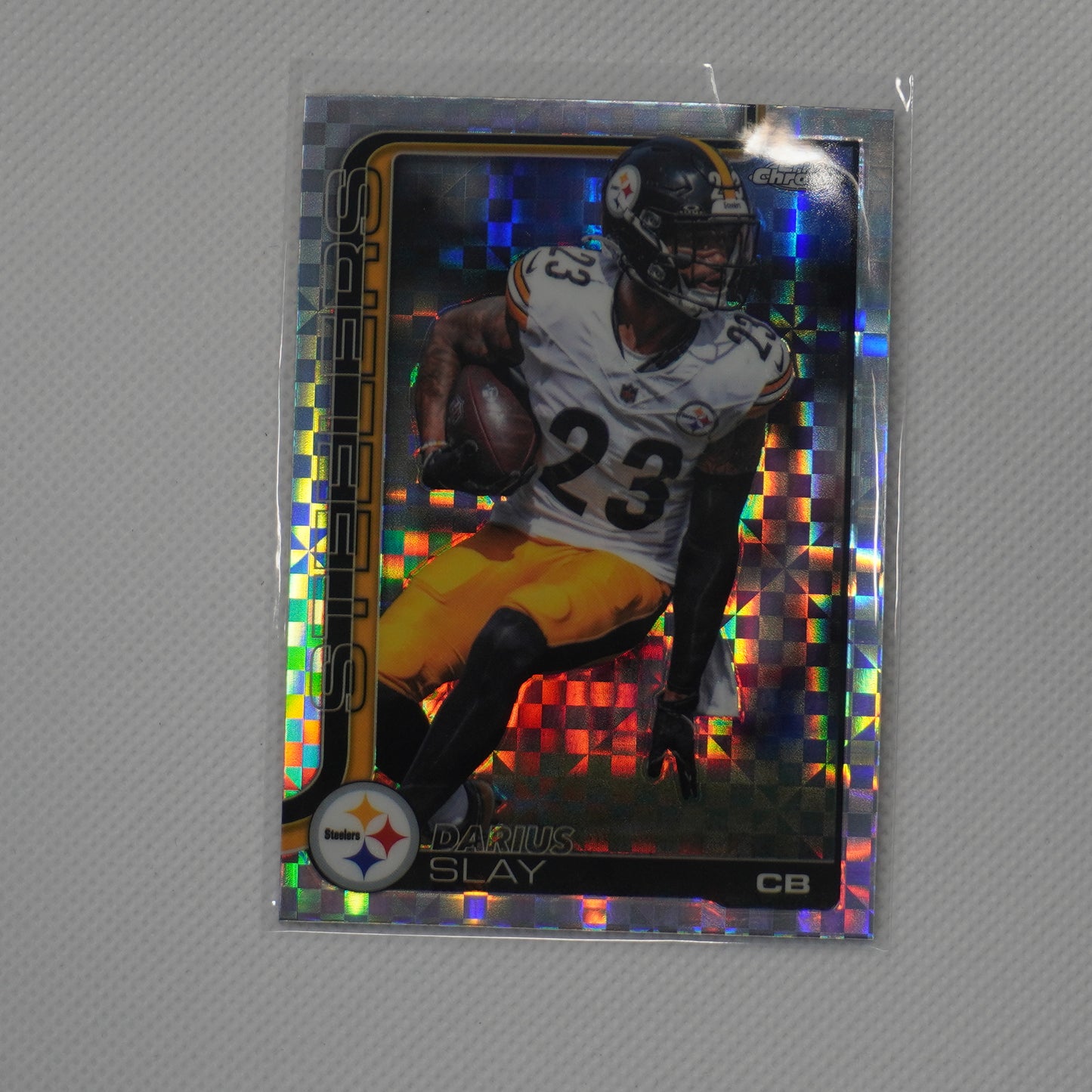 2025 Topps Chrome #259 Darius Slay X-Fractor Pittsburgh Steelers
